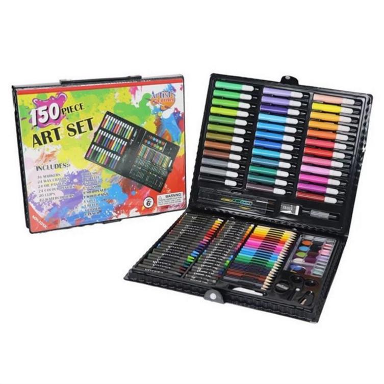 150 Colors Children's Drawing Set Pastel Watercolor Pen Soft Water Soluble Coloured Pencils Set