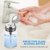 Pumping Jar Jar Airless Clear Nail Glass Push Down Bottles Polish Remover Dispenser Pump Bottle