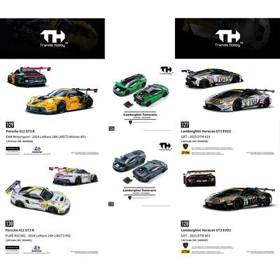 TH-Trends Hobby 1/64 Lamborghini Huracan GT3 EVO2 - DTM Porsche 911 GT3 R - Автомобили 24 часа Ле-Мана Металлический литой под давлением Модель