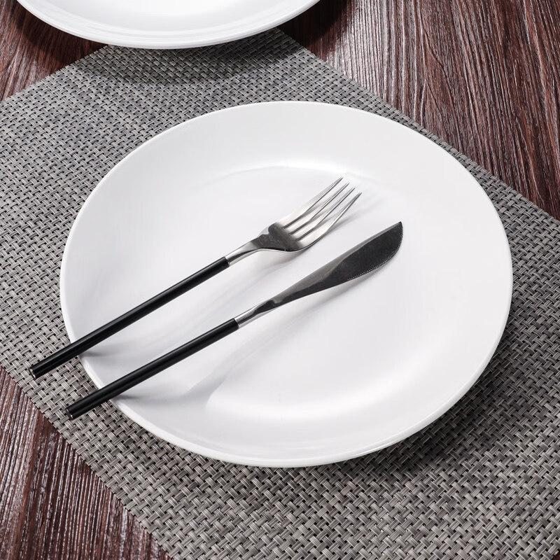 Белая melamine обеденная тарелка, 8 дюймов, круглая