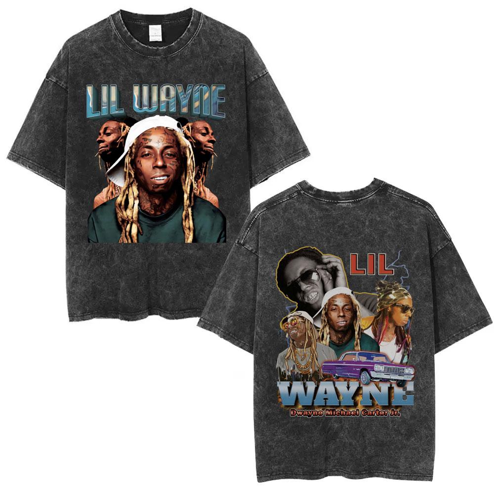 Washed Vintage Rapper Lil Wayne I Am Not A Human Being Graphic Tshirts Men Women Fashion Hip Hop Short Sleeve Oversized T Shirt