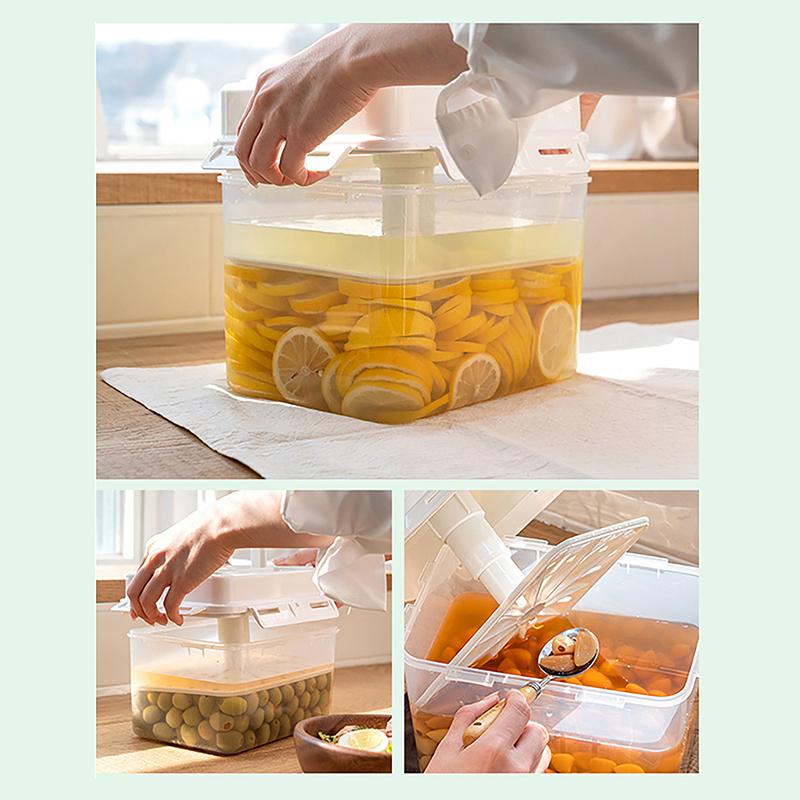 4/5 л банка для солений герметичный контейнер для брожения солений для корнишонов квашеная капуста кимчи контейнер для хранения и брожения