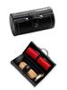 Leather Shoe Care Kit: Black & Colorless Polish, Cleaning & Maintenance Oil, Polishing Brush, Anti-Slip Treatment.