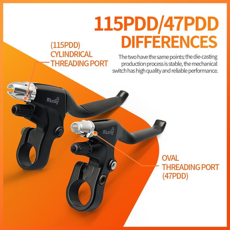 WuXing 115PDD/47PDD Ebike Brake Lever Cut Off Power Electric Bicycle E-scooter Ebreak Waterproof SM Connector Plug