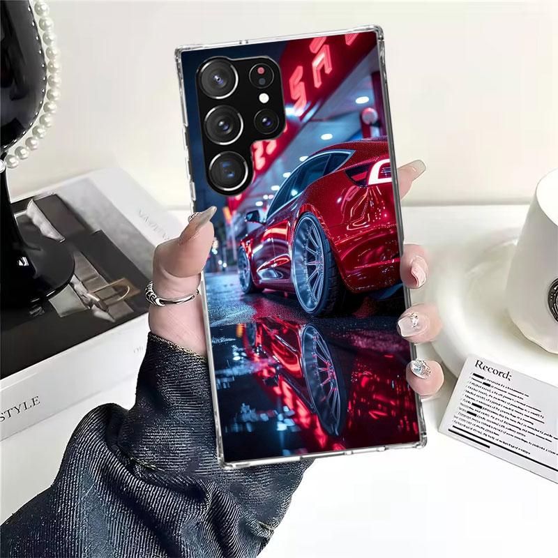 Мягкий чехол для телефона M-Model S 3 с изображением электромобиля для Samsung Galaxy S22 S23 S24 S25 Edge S26 Ultra S20 FE S21 Plus + Fundas Coque Galaxy