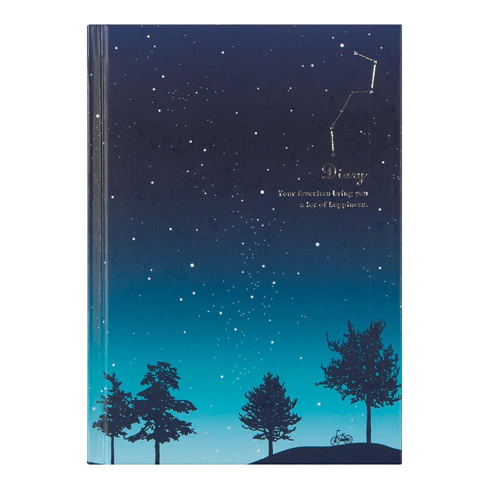 MIDORI Starry Sky 12389006 Diary, Pattern,