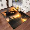 Trendy The Simpsons Cartoon Family Area Rug, Non-Slip Washable Throw Carpet for Living Room Bedroom Entryway Home - Cozy Design