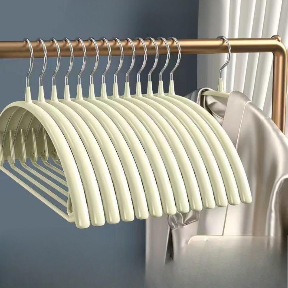 No Hangers Sweater Clothes Hangers Shoulder Bump Duty Coat Hangers Non Slip Pvccoating Metal Hangers For Sweaters Suits Dresses Jackets