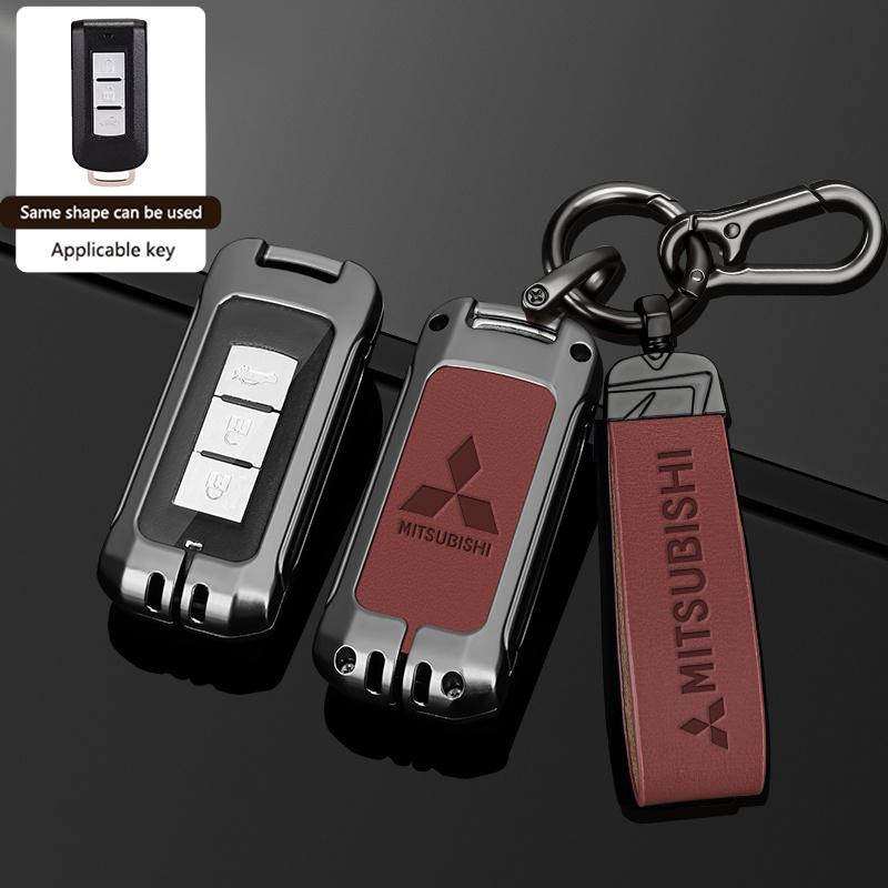 cyfmlu1 cydjfg1 Car Remote Smart Key Protection Case Holder For Mitsubishi Outlander Lancer 10 Pajero Sport ASX RVR L200 Eclipse Cross Accessory