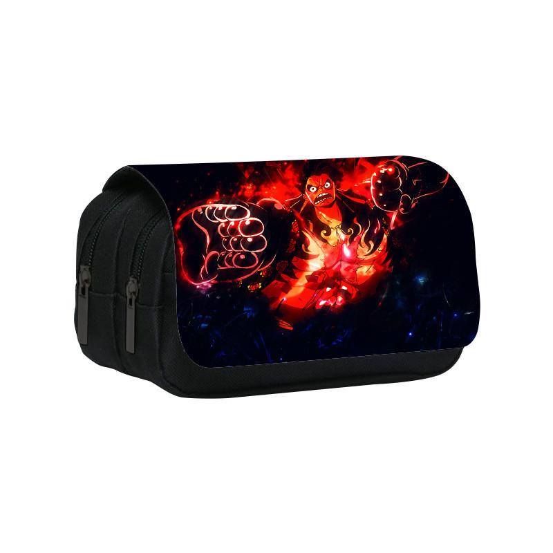 One Piece Large Capacity Double Layer Stationery Bag With Durable Nylon Material