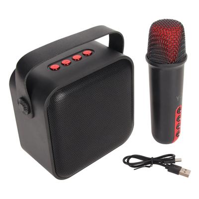 Мини-караоке-машина, портативный Bluetooth-динамик с 1 беспроводным микрофоном для домашней вечеринки KTV