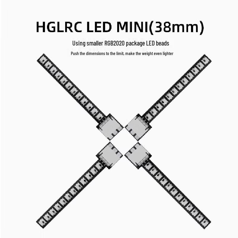 HGLRC WS2812B Программируемая мини-светодиодная лента для FPV-дронов (Китайская версия)