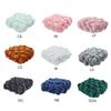 Nordic Handmade Woven Plush Square for Seat Back Cushion Knotted Stuffed Color Thick Chair Pad Floor Waist Pillow