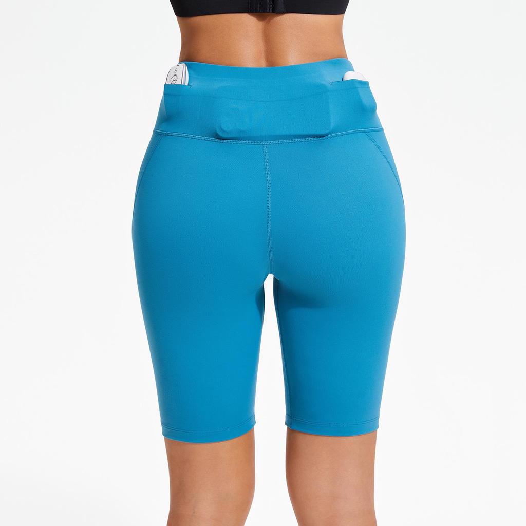 Unisex High-Waist Hip-Lifting Sports Shorts - Outdoor Non-Slip Yoga & Cycling Gear