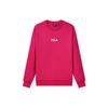 Fila Свитшот унисекс из флиса однотонный с вышитым логотипом, с круглым вырезом, цвет Розово-розовый F51U138295F-PK