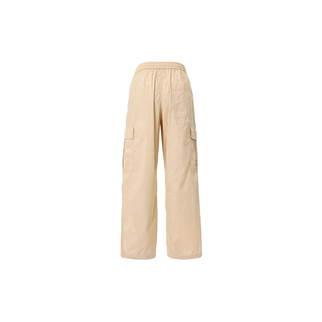 Uniqlo Однотонные рабочие брюки средней длины прямого кроя для женщин, низ 456106-30