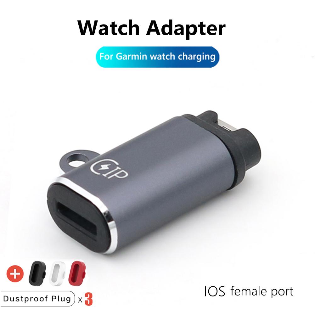 Charger Adapter Type C/IOS/Micro Usb for Garmin Fenix 7/7S/7X/6/6S/6X Forerunner 745 955 945 Smartwatch Charging Cable Converter