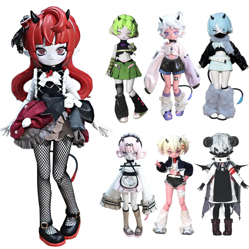 В наличии Оригинальные Дьявольские рога Bjd Сюрприз-бокс 1/8BJD Подвижная кукла Орнамент Креативная трендовая игрушка Изысканная кукла Подарки для мальчиков и девочек