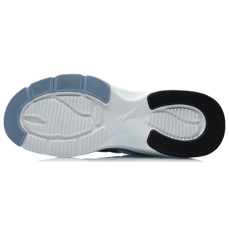 Li Ning износостойкие низкие беговые кроссовки мужские белые с синим AGCR205-3