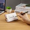 1Pcs Metal Memo Clip with Wooden Base DIY Memo Picture Clip Note Card Desk Paper Clip Holder for Wedding Party Decor
