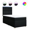 Maison Exclusive - Sommier à lattes de lit avec matelas Noir 100x200 cm Tissu