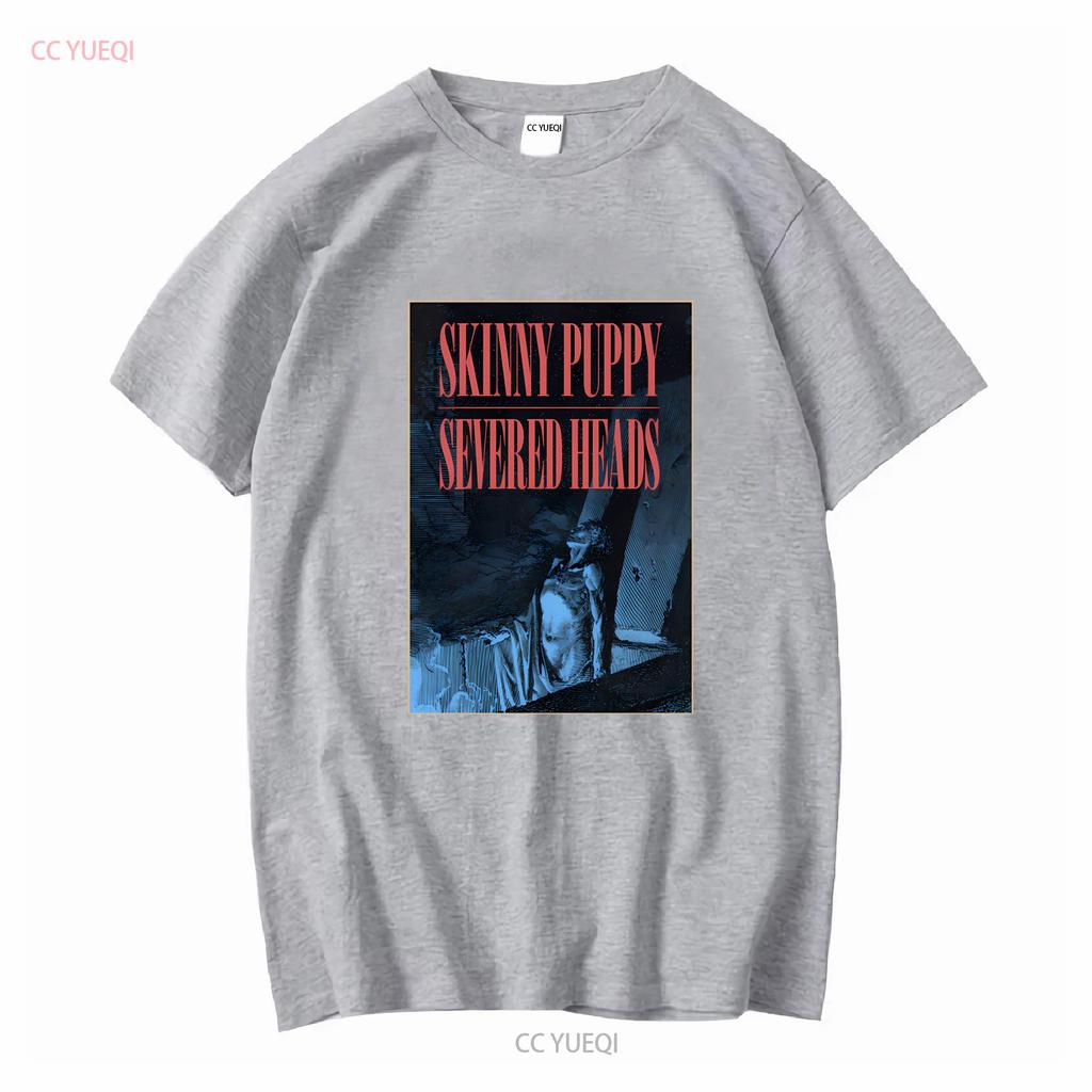 1986 SKINNY PUPPY SEVERED HEADS WORLD TOUR T Shirt Full Size S 5XL TR1805 vintage Washed Stretched Versatile Unisex Soft