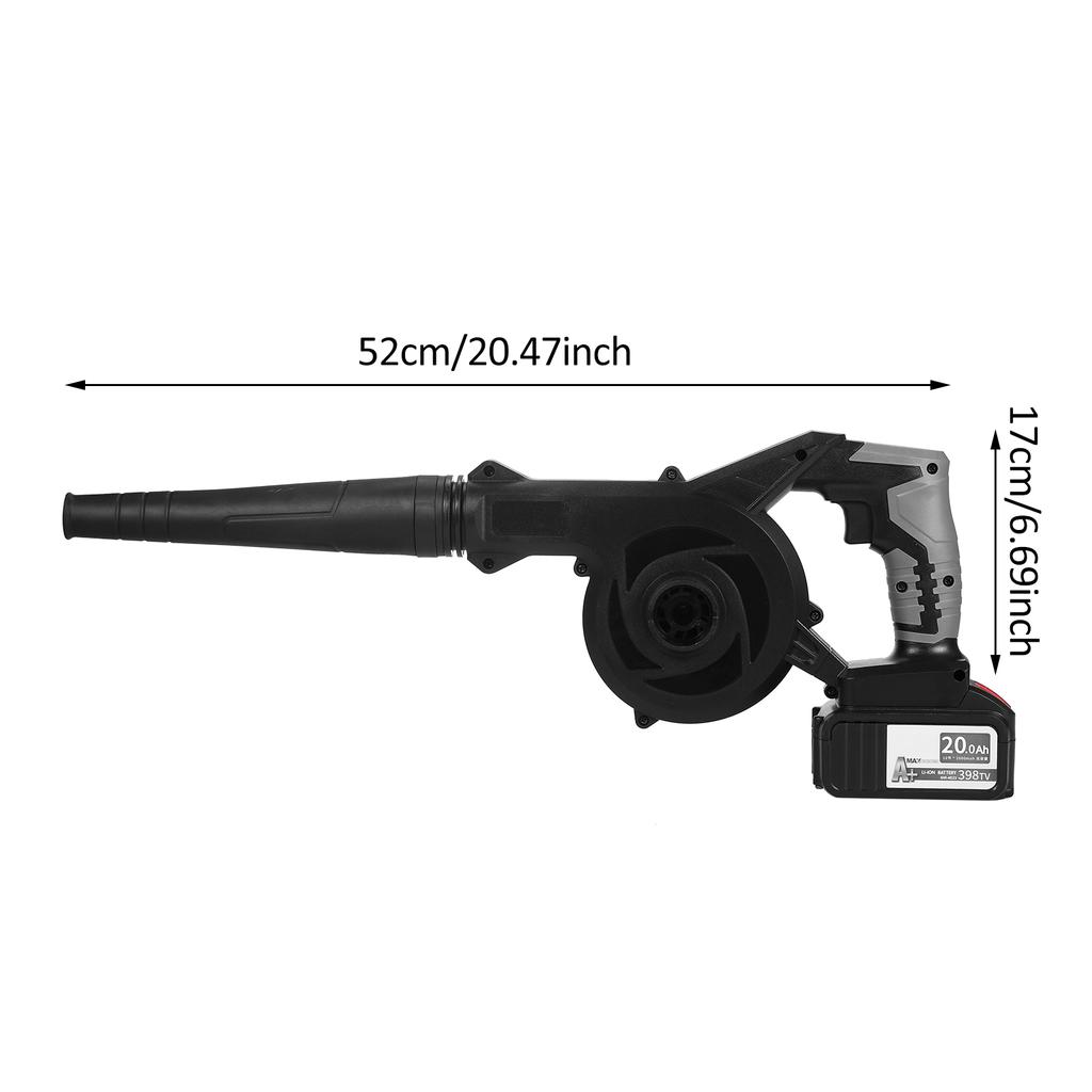 Cordless Leaf Blower 21V 4.0A Lithium 2 In 1 Sweeper and Vacuum Electric Air Blower Computer
