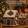 DIY Christmas Ornament Kit 3D House Faux Pearl Art Kit, Handmade Rhinestone Painting Craft Kits for Diamond Enthusiasts Adults, Tabletop Xmas