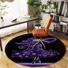 1pc Flower Dress Hat Round Chair mat office Area Rug - Non-Slip, Floor Mat for Office, Bedroom, and Indoor Decor p127123