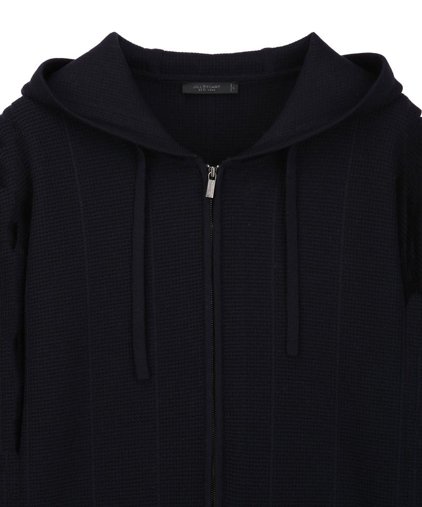 Jillstuart Newyork Men Knit Hooded Zip-Up Cardigan - Dark Navy (Jnsw6A101N3)