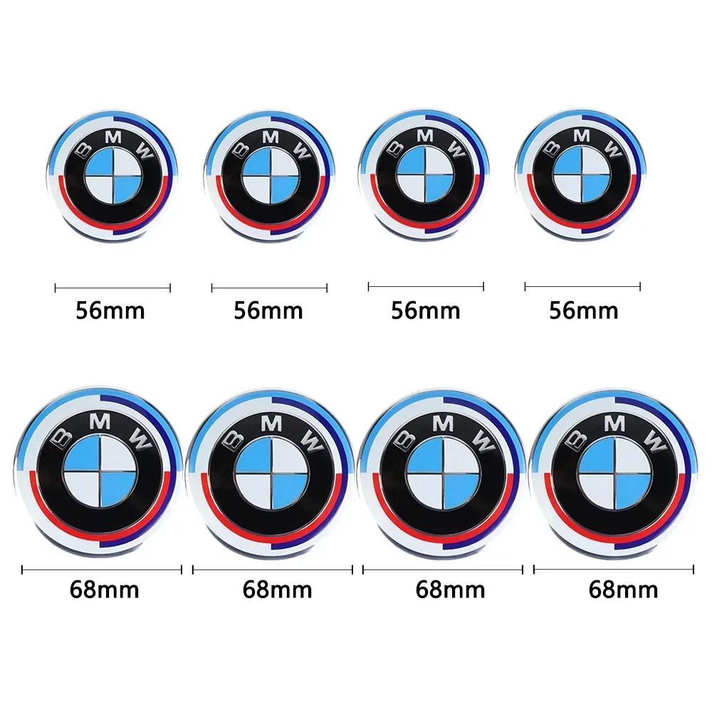 4pcs 56mm 68mm automobile tire center cover logo is suitable For BMW 3 5 6 7 1 Series X3 X6 E81 E71 E90 E93 F30 F10 E92 E60 E84 HP3