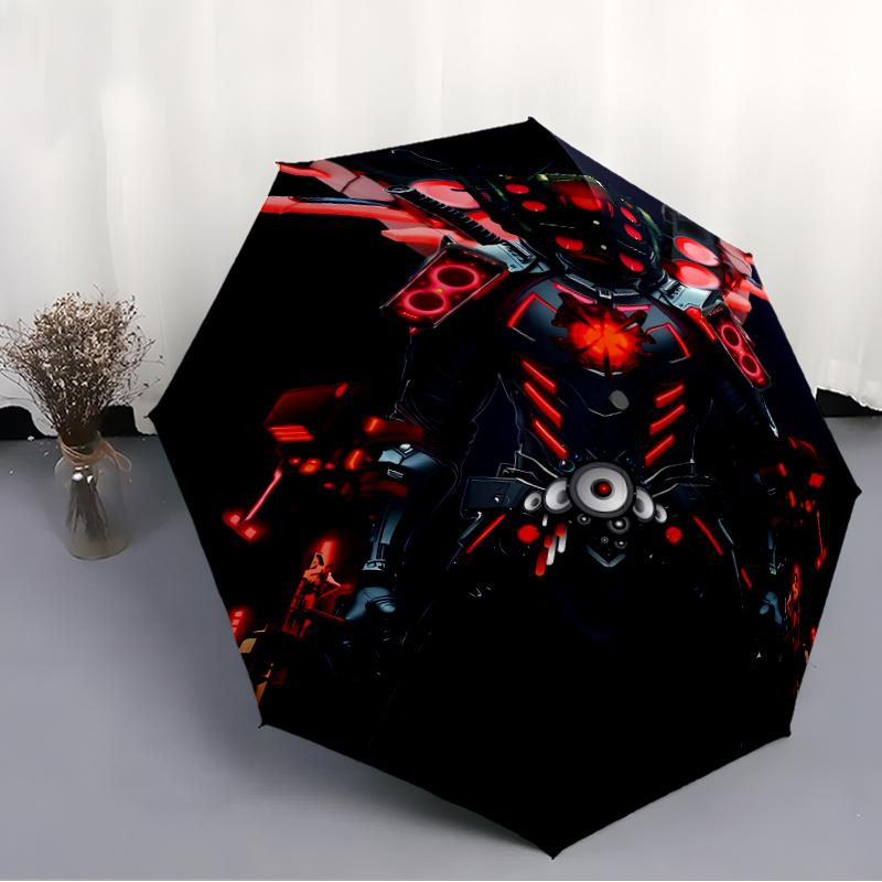 1pc Skibidi Toilet Multiverse1 Umbrella, Sun Protection, And UV Shielding. It Has Eight Sturdy Ribs for Outdoor Use And Perfect Gift