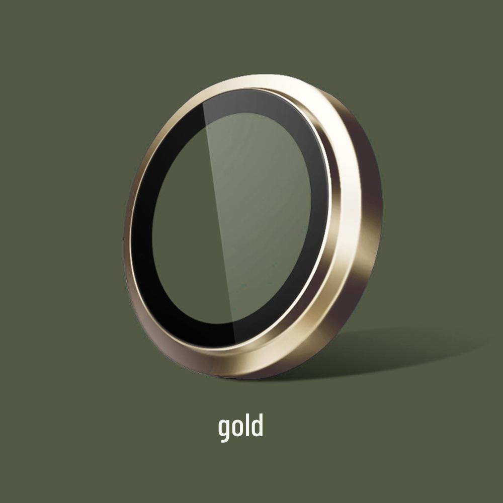 Защитная пленка для объектива Apple 16 Pro HD с металлическим кольцом для iPhone 15/14 - Закаленное стекло Eagle Eye