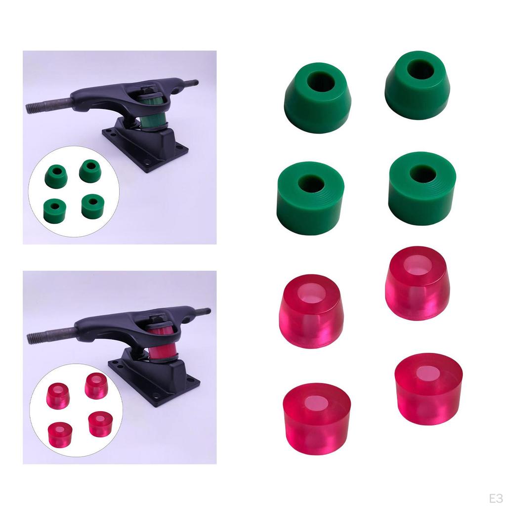 Skateboard Truck Bushings Conical Top and Cylindrical Bottom High Elastic
