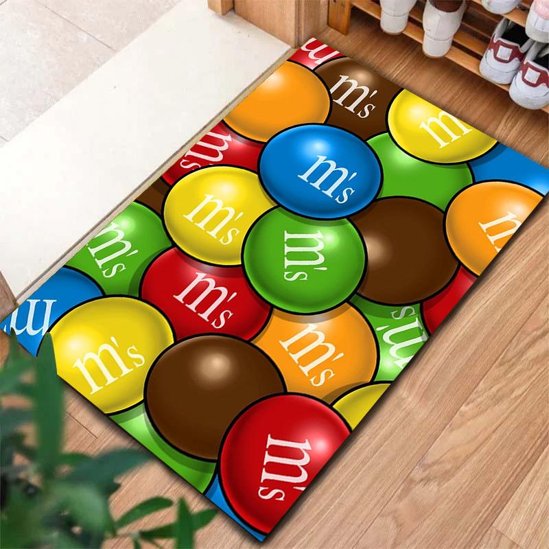 Ковер M&M's для гостиной, спальни, дома, украшение для дивана, детский игровой нескользящий коврик