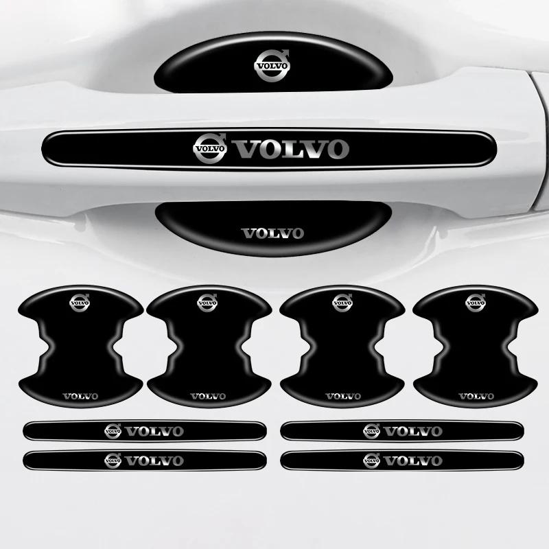 4/8Pcs Car Door Handle Bowl Sticker Scratch Protection Stickers For Volvo C40 V60 V40 XC90 S60 C30 XC60 V50 S90 XC40 V90 S40 S90