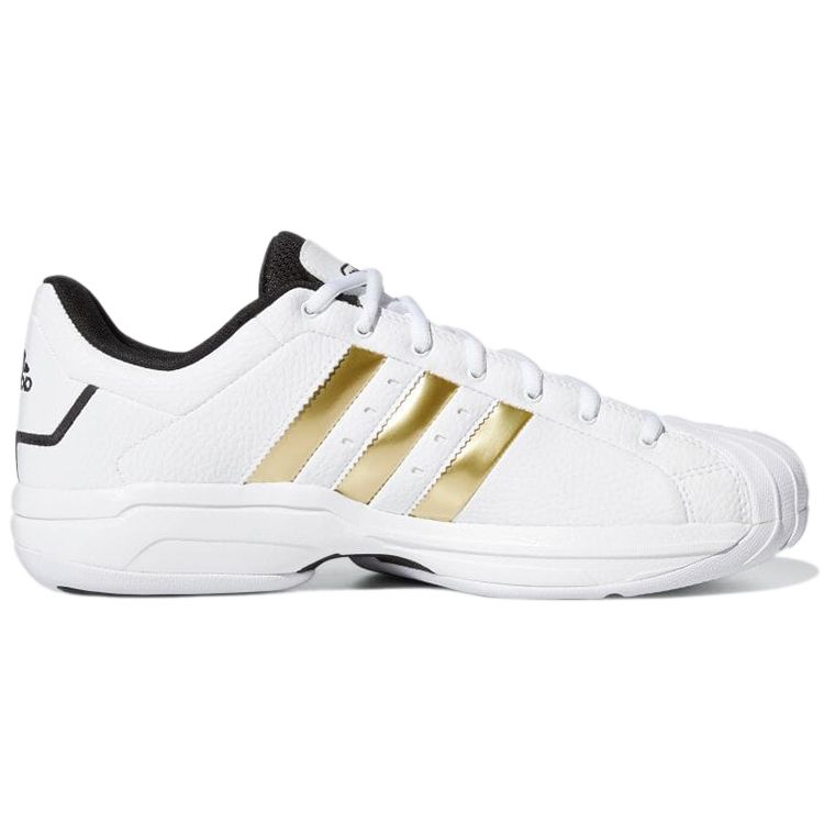 Adidas Pro Model 2G Low White Gold Metallic Мужские кроссовки Cloud-White Core-Black H68060