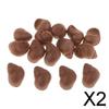 2x15 шт. Всплывающие бойлы Насадки Карповые приманки Плавающие бусины-улитки Коричневые