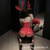 Sexy lingerie sexy red lace hip skirt pure desire flirting sex uniform qqny sleeping clothes