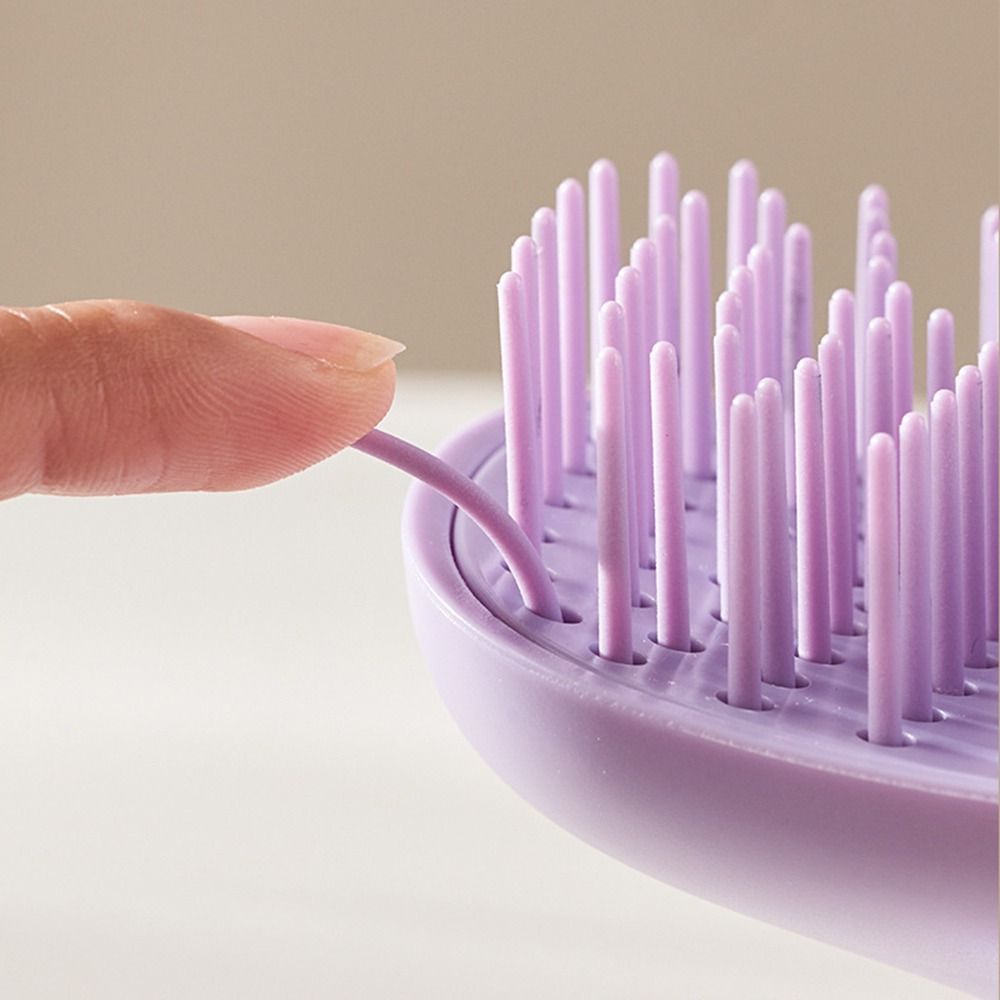 Soft Silicone Shampoo Brush Dandruff Removal Head Scalp Massager Travel Use