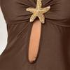 1011 new popular European and American fashion new sexy slim and thin backless shoulder strap one-piece swimsuit women