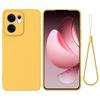 For Oppo Reno13 F 5G/Oppo Reno13 F 4G Liquid Silicone Case Phone Back Cover with Hand Strap