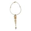 Zinc Zinc Alloy Fashion Exaggerated Necklace Rhinestone Fish Bone Neck Chain  For Women