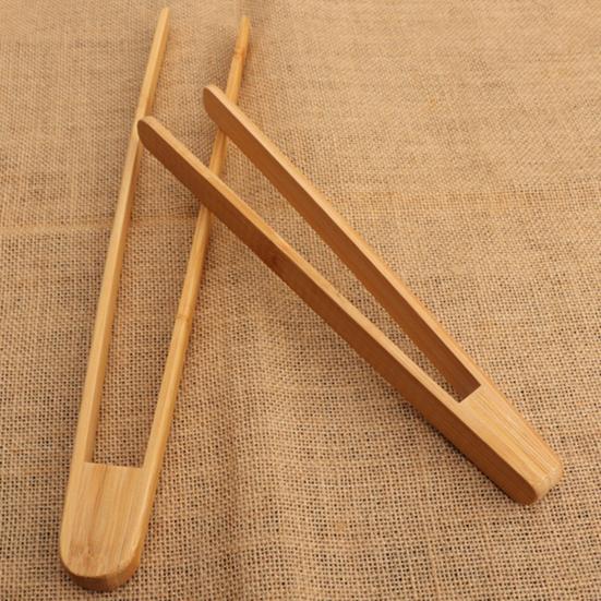 Bamboo Toast Tongs for Cooking Food Clips Bacon Bread Tongs Kitchen Tongs