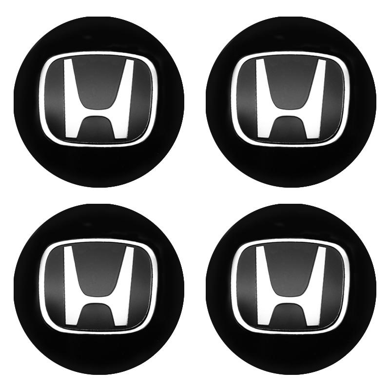 4Pcs 56mm 60mm Black Silver Hub Cover Hub Center Sticker For H Honda Accord Car Wheel Decoration Car Wheel Center Cap Metal aig256