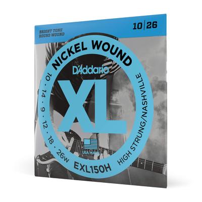 Струны для электрогитары Никель Строй EXL150H D'Addario Высокий строй/Нэшвилл .010-.026 []