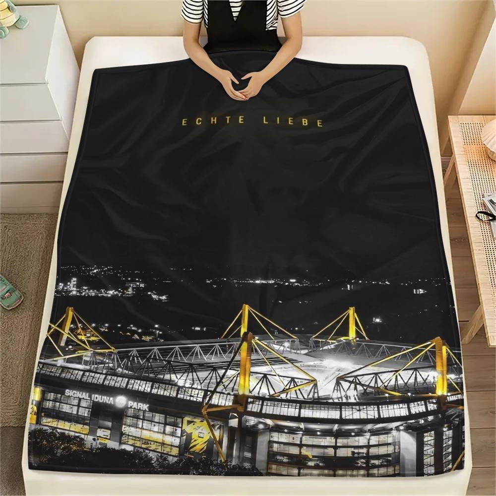 1pc Dortmund Print Flannel Blanket, High quality Comfortable for All Seasons, Home Decor, Warmth and Comfort, Perfect for Christmas Gifts28