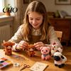 Handmade Bead Animals 1 Set 3D Beaded Animal DIY Kit, Beading Art Craft Kit with Project Instructions, Insect Bird Bat Farm for Adults Beginners