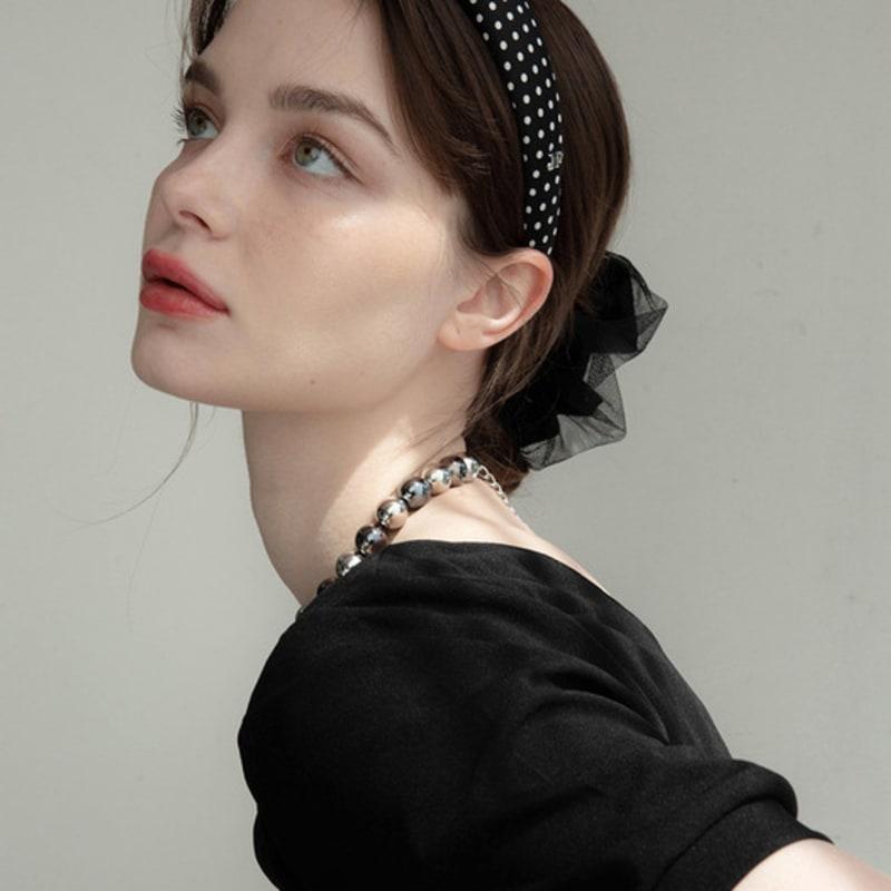 Жан Поль Кларисс Повязка для волос в горошек JP-22-061HB