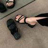 Small Thick Heel High Heel Sandals Women's Versatile Summer New Fashion Waterproof Table Platform Platform Platform Slippers Women